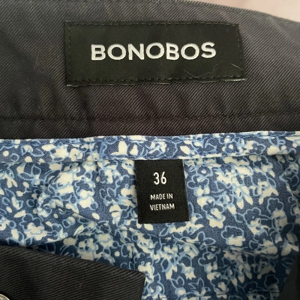 Bonobos Navy Blue Chino Shorts Men's 36 Stretch Casual Slim 9